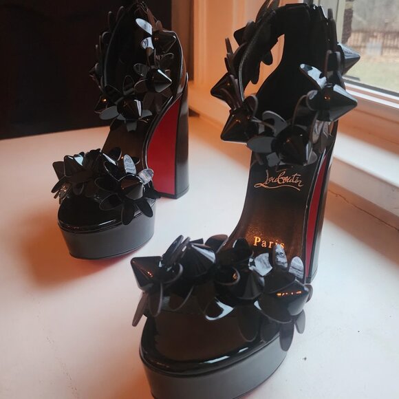 Christian Louboutin Black and Pink Heels main image 3